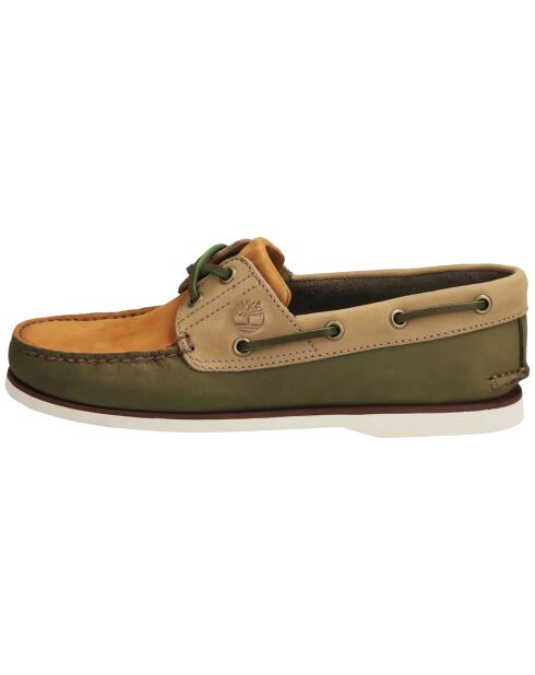 Scarpe da barca classiche in pelle multicolore