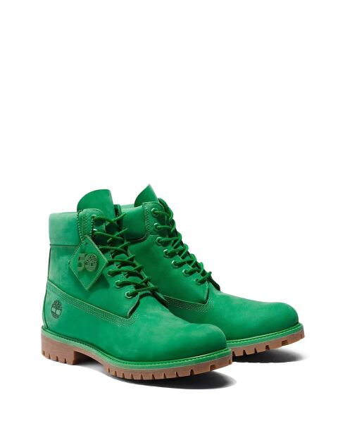 Boots en Cuir premium imperméables Vertes