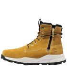 Botas Brooklyn de gamuza con cremallera lateral en color beige