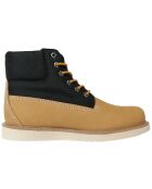 Stivali Newmarket II in pelle trapuntata beige/nera