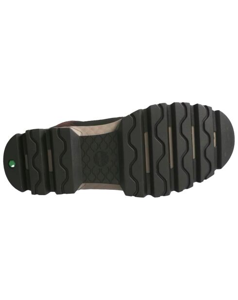 Boots Chukka hautes en Cuir Marron Foncé