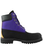 Wasserdichte Premium-Lederstiefel in Lila/Schwarz