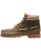 Botas Chukka de piel auténtica de color caqui