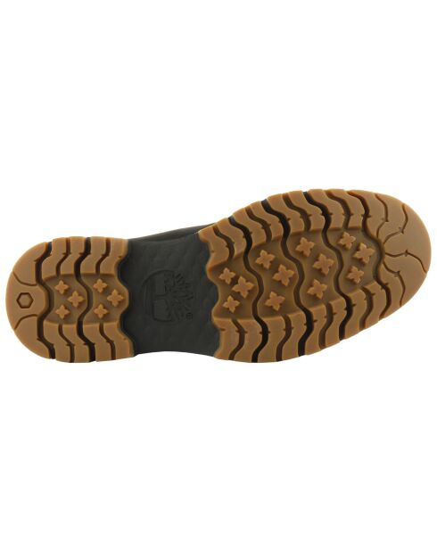 Botas de cuero impermeables negras