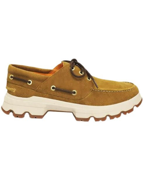 Zapatos náuticos de cuero impermeables Richmond Beige