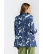 Blazer Orielle con estampado azul