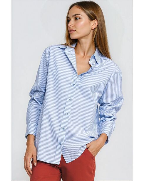 Chemise Cyédrina Rayures bleue