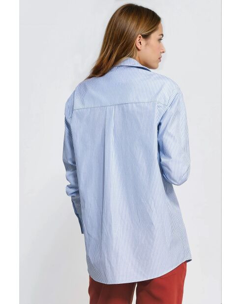 Chemise Cyédrina Rayures bleue