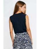 Blouse Isaline Bleu Marine