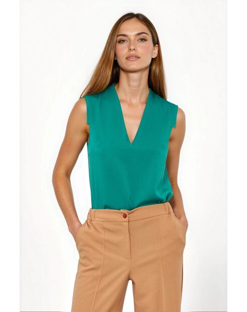 Groene blouse Iselda