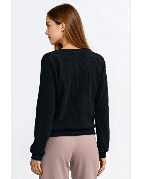 Sweat-shirt Elvoryne Noir