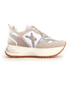 Sneakers en Cuir Anny beiges