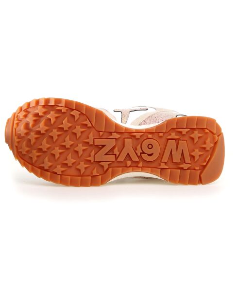 Sneakers en Cuir Anny beiges