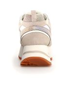 Sneakers en Cuir Anny beiges