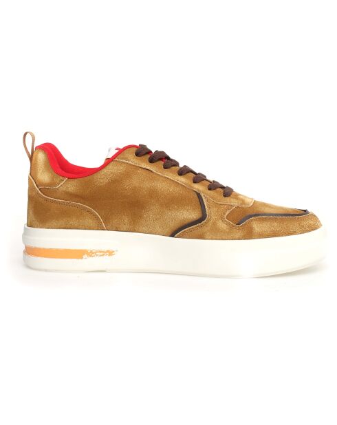 Sneakers en Cuir Bond marron