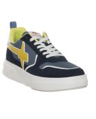 Sneakers en Cuir Bond bleues