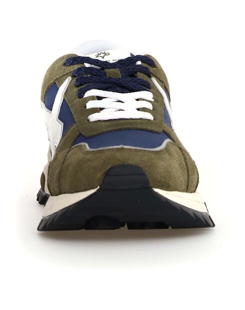 Sneakers en Cuir Breeze kaki