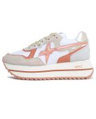 Sneakers en Cuir Deva beiges