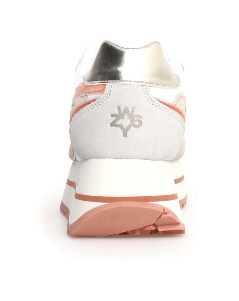 Sneakers en Cuir Deva beiges