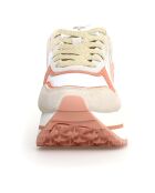 Sneakers en Cuir Deva beiges