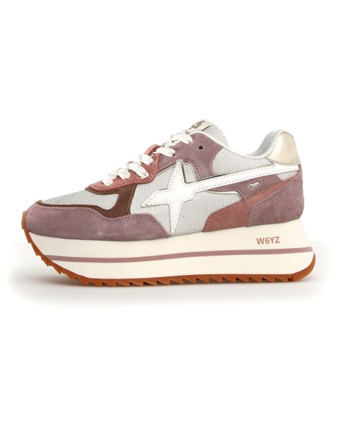 Sneakers en Cuir Deva grises