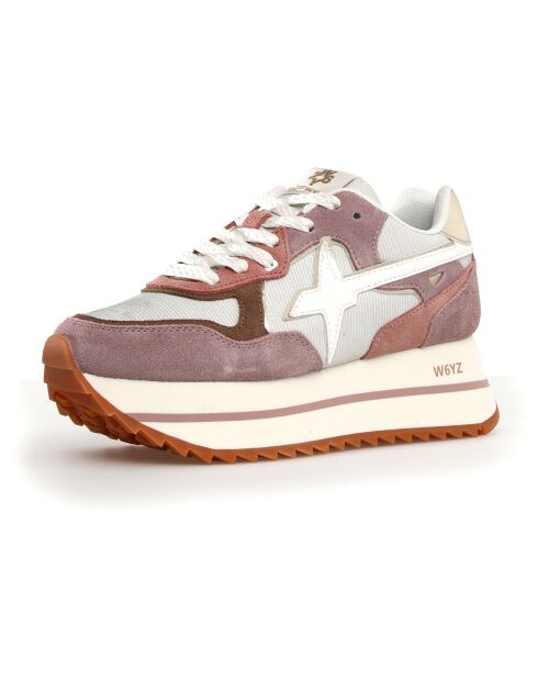 Sneakers en Cuir Deva grises