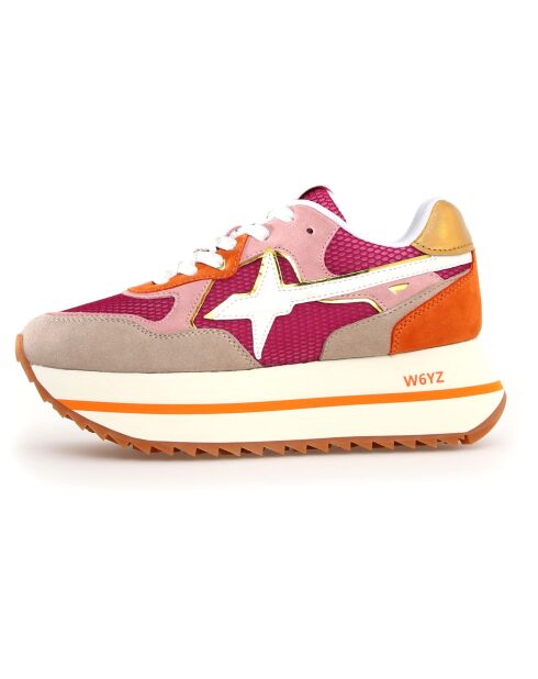 Sneakers en Cuir Deva beiges