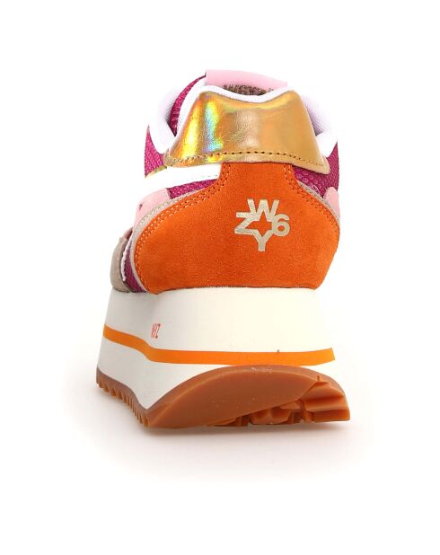 Sneakers en Cuir Deva beiges