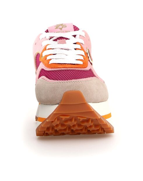 Sneakers en Cuir Deva beiges