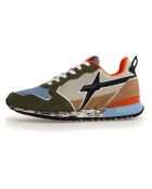 Sneakers en Cuir Jet kaki