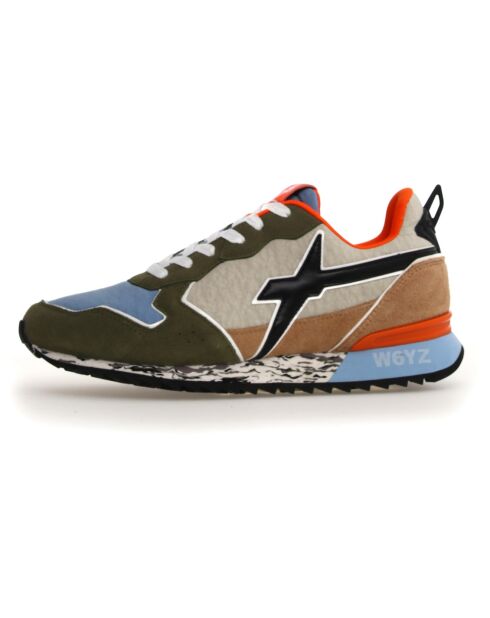 Sneakers en Cuir Jet kaki