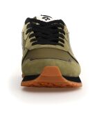 Sneakers en Cuir Jet kaki