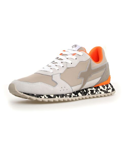 Sneakers en Cuir Jet beiges