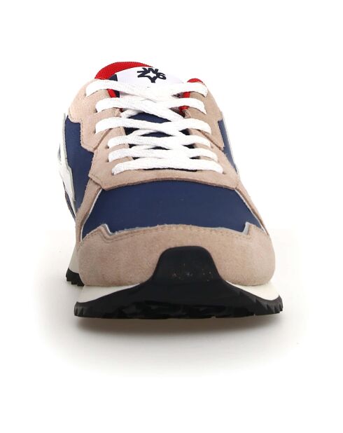 Sneakers en Cuir Jet beiges