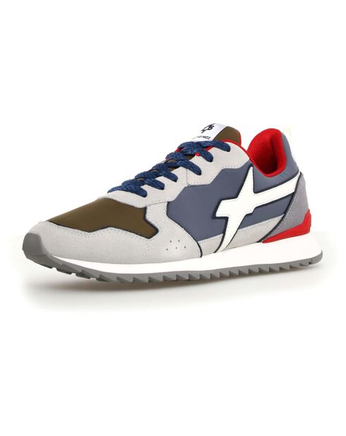 Sneakers en Cuir Jet kaki