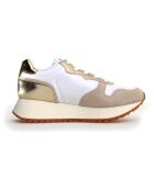 Sneakers en Cuir Jet beiges