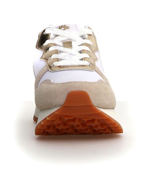 Sneakers en Cuir Jet beiges