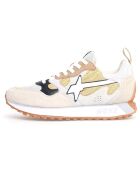 Sneakers en Cuir Loop beiges