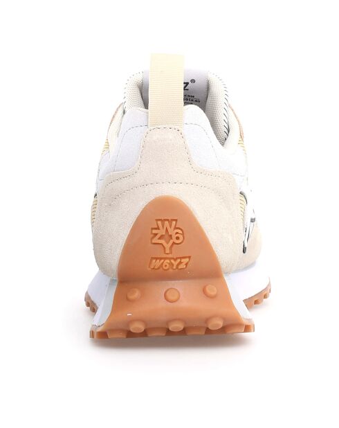 Sneakers en Cuir Loop beiges