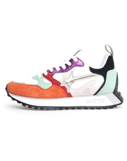 Sneakers en Cuir Loop orange