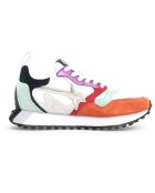 Sneakers en Cuir Loop orange