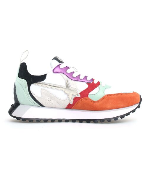 Sneakers en Cuir Loop orange