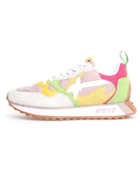 Sneakers en Cuir Loop argentées