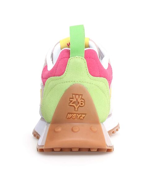 Sneakers en Cuir Loop argentées