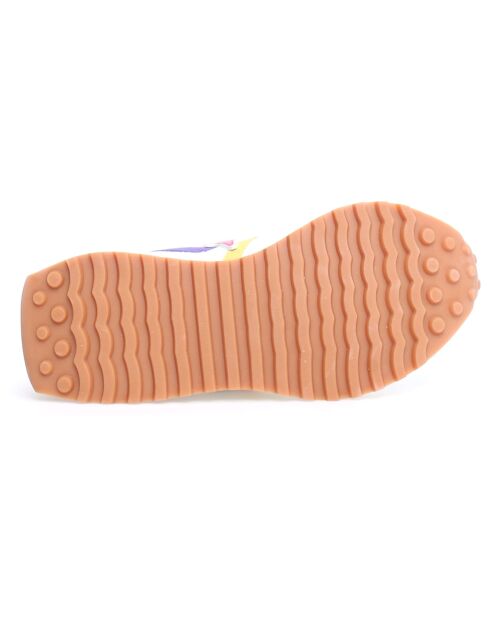 Sneakers en Cuir Loop argentées