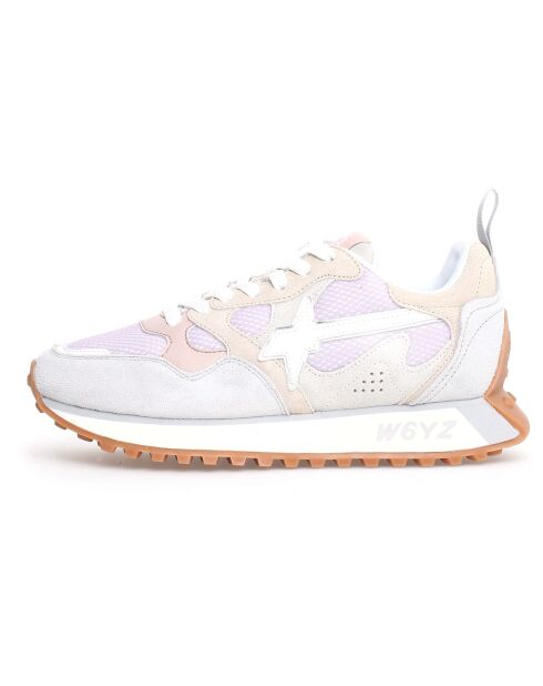 Sneakers en Cuir Loop beiges