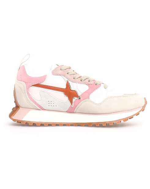 Sneakers en Cuir Loop beiges