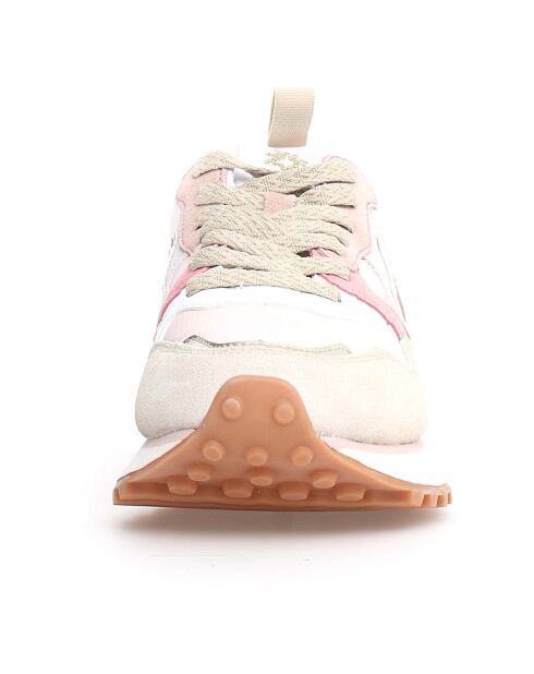 Sneakers en Cuir Loop beiges