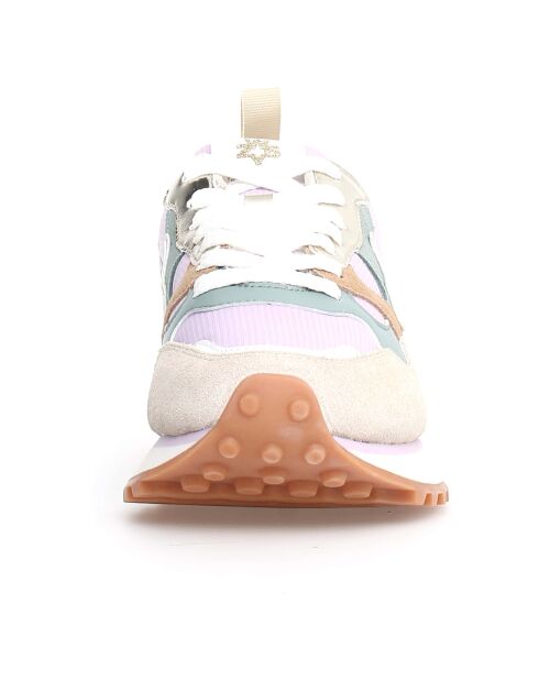 Sneakers en Cuir Loop beiges