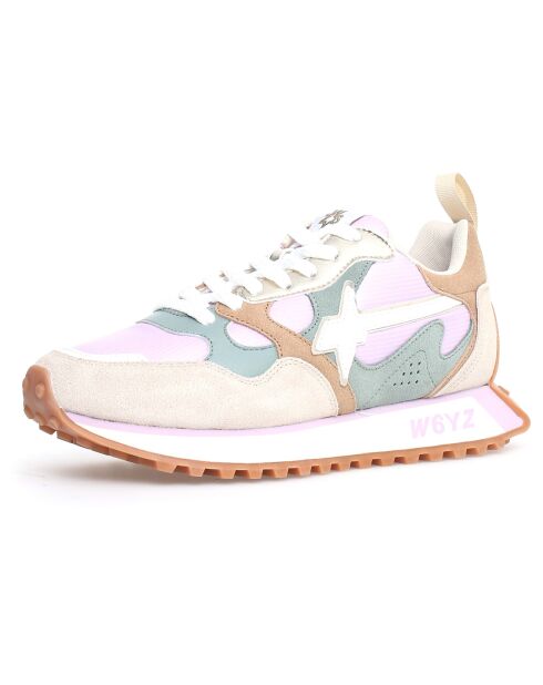 Sneakers en Cuir Loop beiges